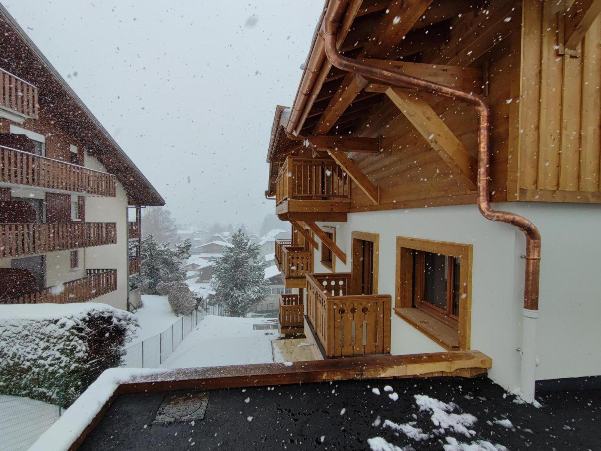 Appartement Familial Neuf Pres Du Village, 3 Chambres, Balcon Sud, Parking, Proche Ski-Bus, Samoens - Fr-1-642-80 Samoëns Exterior foto